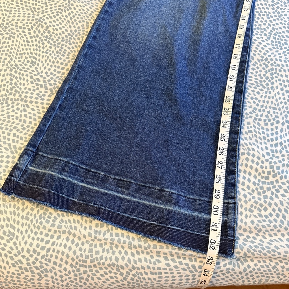 Judy Blue | High Rise Palazzo Wide Leg Jeans, Dark Indigo - Picture 6 of 11